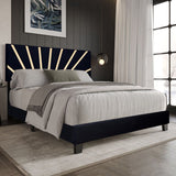 Nico Black King Platform Bed from Happy Homes - Luna Furniture