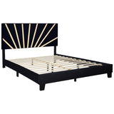 Nico Black Queen Platform Bed from Happy Homes - Luna Furniture