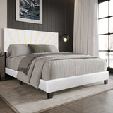 Nico White King Platform Bed from Happy Homes - Luna Furniture