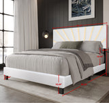 Nico White King Platform Bed from Happy Homes - Luna Furniture
