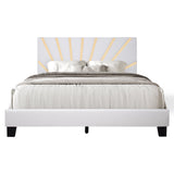 Nico White Queen Platform Bed from Happy Homes - Luna Furniture