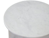 Niki Banswara White Solid Marble Accent Table from Steve Silver - Luna Furniture