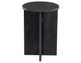 Niki Solid Black Marquina Marble Accent Table from Steve Silver - Luna Furniture