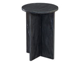 Niki Solid Black Marquina Marble Accent Table from Steve Silver - Luna Furniture