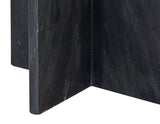 Niki Solid Black Marquina Marble Accent Table from Steve Silver - Luna Furniture