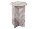 Niki Toronto Brown Marble End Table from Steve Silver - Luna Furniture