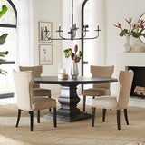 Nimes 72" Round Dining Table in Vintage Brown from Home Trends & Design - Luna Furniture