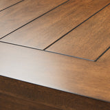Brooklyn Walk Cto Burnt Umber Brooklyn Walk 4 Leg Rect. Dining Table (92 In) Burnt Umber from Michael Amini - Luna Furniture