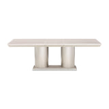 Marin Greige Rectangular Double Pedestal Table from Michael Amini - Luna Furniture