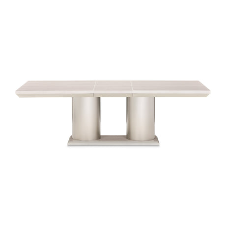 Marin Greige Rectangular Double Pedestal Table from Michael Amini - Luna Furniture