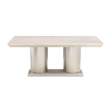 Marin Greige Rectangular Double Pedestal Table from Michael Amini - Luna Furniture