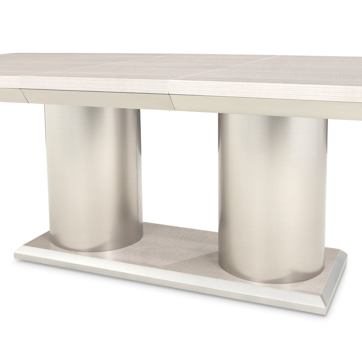 Marin Greige Rectangular Double Pedestal Table from Michael Amini - Luna Furniture