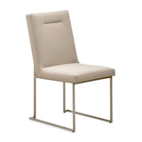 Marin Greige Dining Side Chair from Michael Amini - Luna Furniture