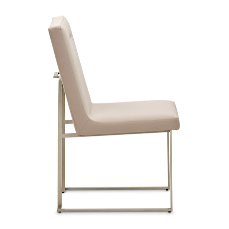 Marin Greige Dining Side Chair from Michael Amini - Luna Furniture