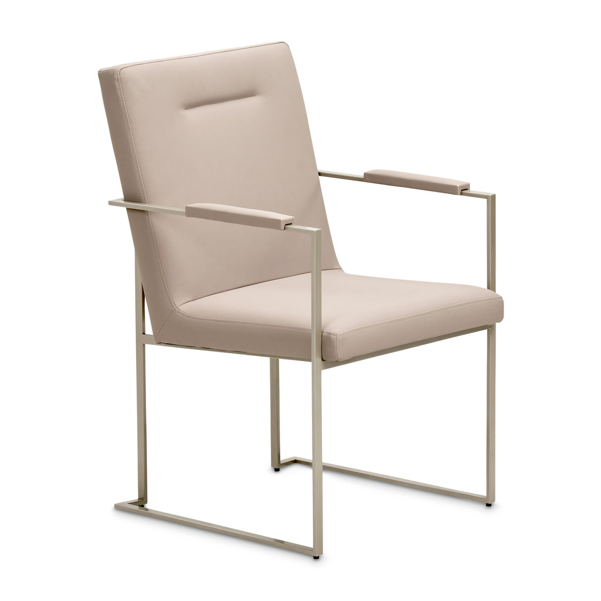 Marin Greige Dining Arm Chair from Michael Amini - Luna Furniture