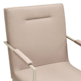 Marin Greige Dining Arm Chair from Michael Amini - Luna Furniture