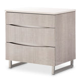 Marin Greige Nightstand from Michael Amini - Luna Furniture