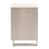 Marin Greige Nightstand from Michael Amini - Luna Furniture