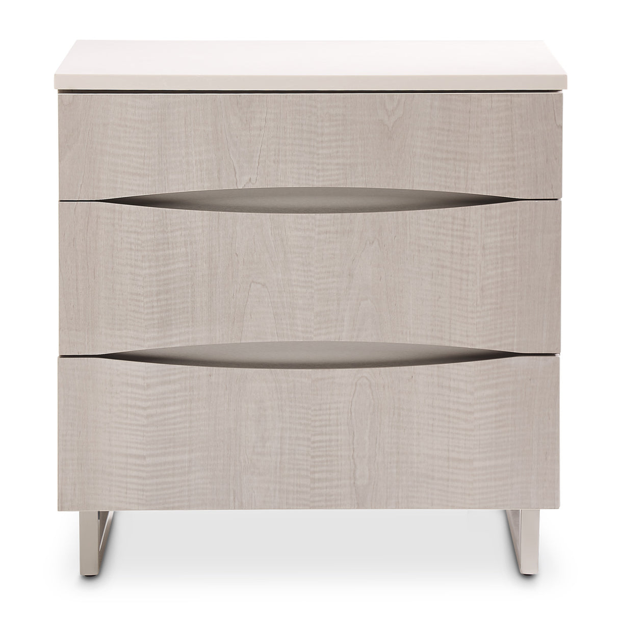 Marin Greige Nightstand from Michael Amini - Luna Furniture
