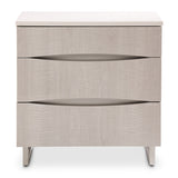 Marin Greige Nightstand from Michael Amini - Luna Furniture