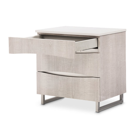 Marin Greige Nightstand from Michael Amini - Luna Furniture