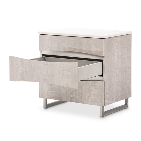 Marin Greige Nightstand from Michael Amini - Luna Furniture