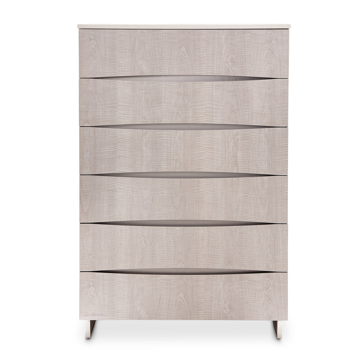 Marin Greige 6-drawer Chest from Michael Amini - Luna Furniture