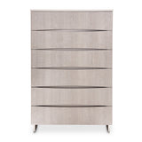 Marin Greige 6-drawer Chest from Michael Amini - Luna Furniture