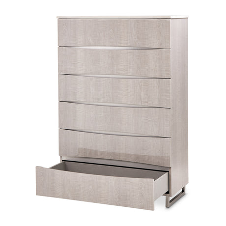 Marin Greige 6-drawer Chest from Michael Amini - Luna Furniture