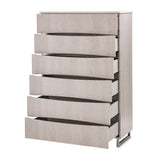 Marin Greige 6-drawer Chest from Michael Amini - Luna Furniture