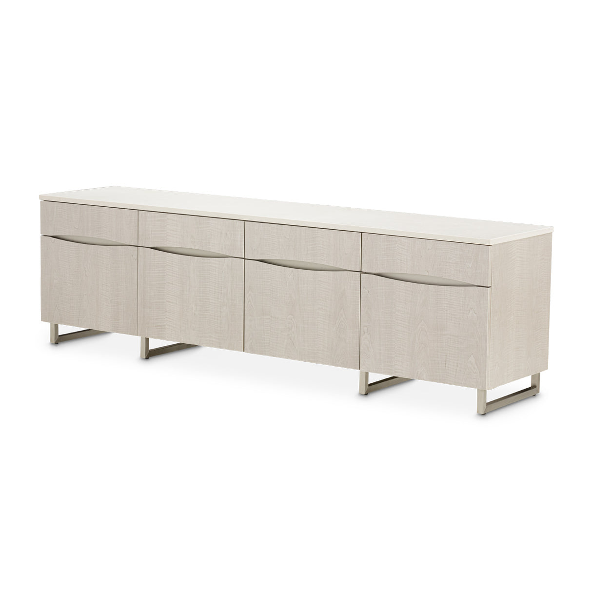 Marin Greige Media Cabinet from Michael Amini - Luna Furniture