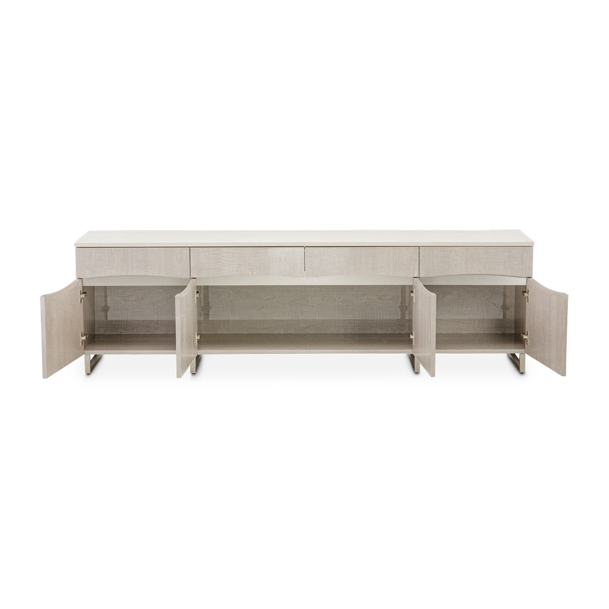 Marin Greige Media Cabinet from Michael Amini - Luna Furniture