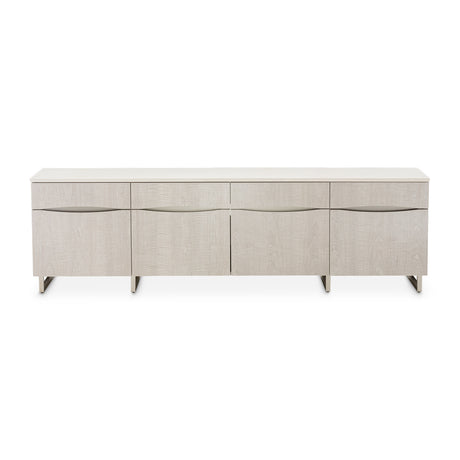 Marin Greige Media Cabinet from Michael Amini - Luna Furniture