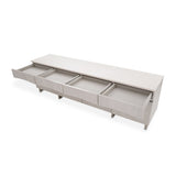 Marin Greige Media Cabinet from Michael Amini - Luna Furniture