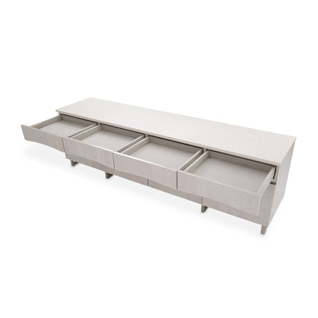 Marin Greige Media Cabinet from Michael Amini - Luna Furniture