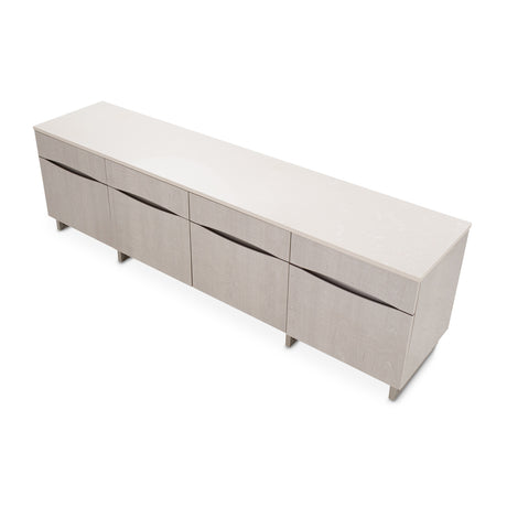 Marin Greige Media Cabinet from Michael Amini - Luna Furniture