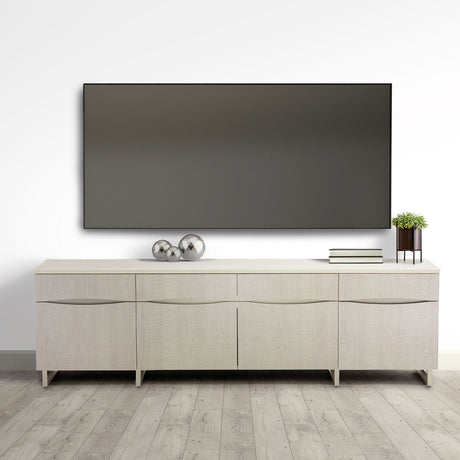 Marin Greige Media Cabinet from Michael Amini - Luna Furniture
