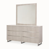 Marin Greige Dresser With Mirror from Michael Amini - Luna Furniture