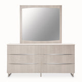 Marin Greige Dresser With Mirror from Michael Amini - Luna Furniture