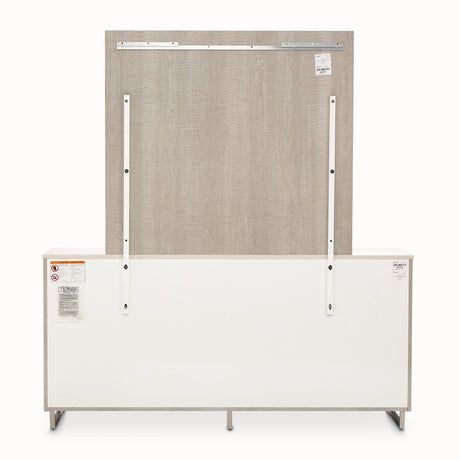 Marin Greige Dresser With Mirror from Michael Amini - Luna Furniture