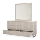 Marin Greige Dresser With Mirror from Michael Amini - Luna Furniture