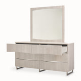 Marin Greige Dresser With Mirror from Michael Amini - Luna Furniture