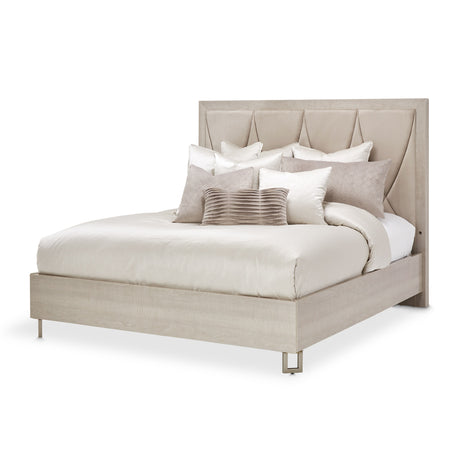 Marin Greige Queen Panel Bed (3 Pc) from Michael Amini - Luna Furniture