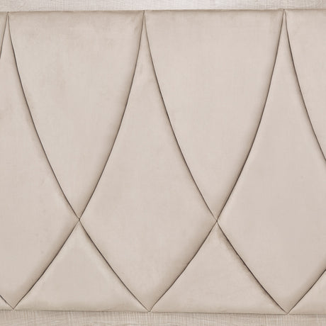 Marin Greige Queen Panel Bed (3 Pc) from Michael Amini - Luna Furniture