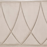 Marin Greige Eastern King Panel Bed (3 Pc) from Michael Amini - Luna Furniture