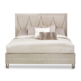 Marin Greige Queen Panel Bed (3 Pc) from Michael Amini - Luna Furniture