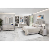 Marin Greige Queen Panel Bed (3 Pc) from Michael Amini - Luna Furniture