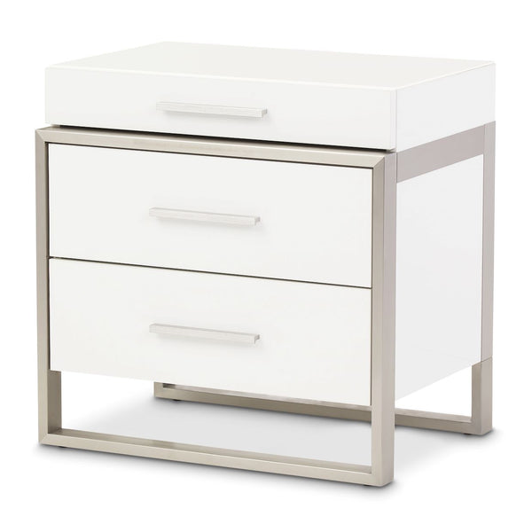 Marquee Cloud White 3-drawer Nightstand