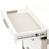 Marquee Cloud White 3-drawer Nightstand from Michael Amini - Luna Furniture