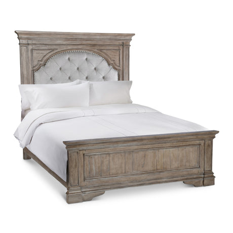 Highland Park Waxed Driftwood Queen Bed from Steve Silver - Luna Furniture